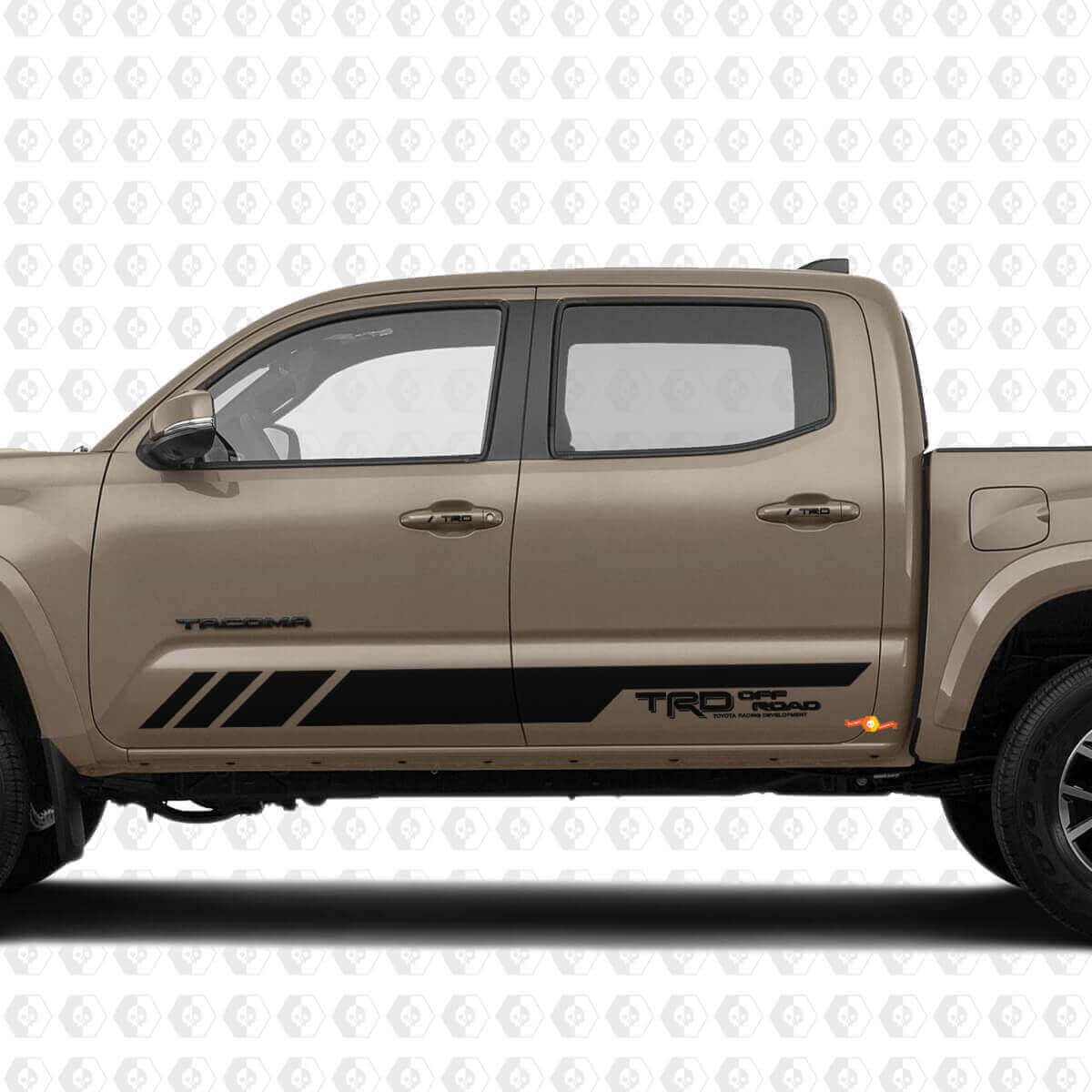 Testo personalizzato per le porte TRD Pro adesivo per decalcomanie in vinile per Toyota Tacoma Tundra + Handles TRD Decals
