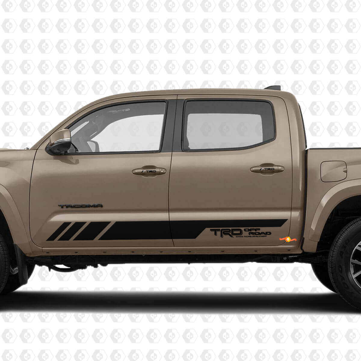 Kit Adesivi Vinilici Striscia Porta e Maniglia Stile Off Road TRD per Toyota Tacoma Tundra