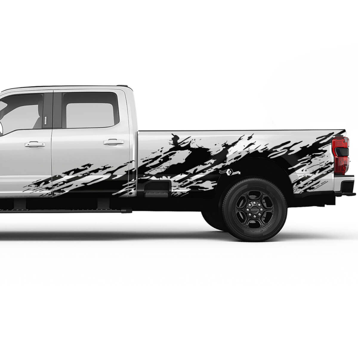 Ford F150 F250 F350 Kit di decalcomania Grunge Splash Grunge - Set di adesivi in ​​vinile da letto Grafica laterale
