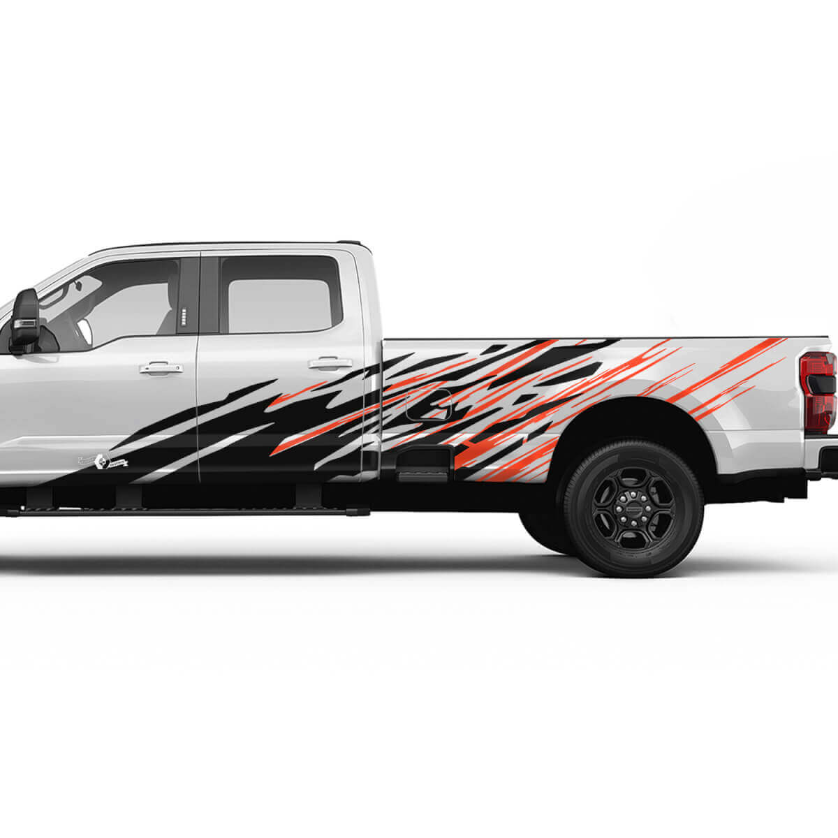 Ford F150 F250 F350 Kit di decalcomania Grunge Splash Grunge - Set di adesivi in ​​vinile da letto Grafica 2
