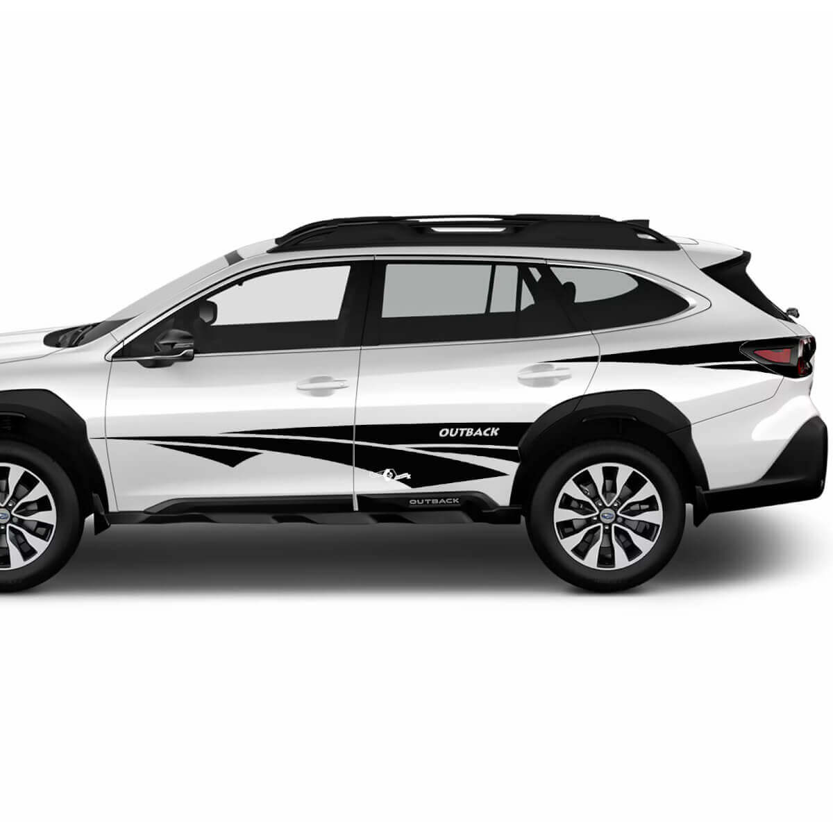 Porte laterali grafica di decalcomanie per adesivo in vinile tribale per Suba Outback 2
