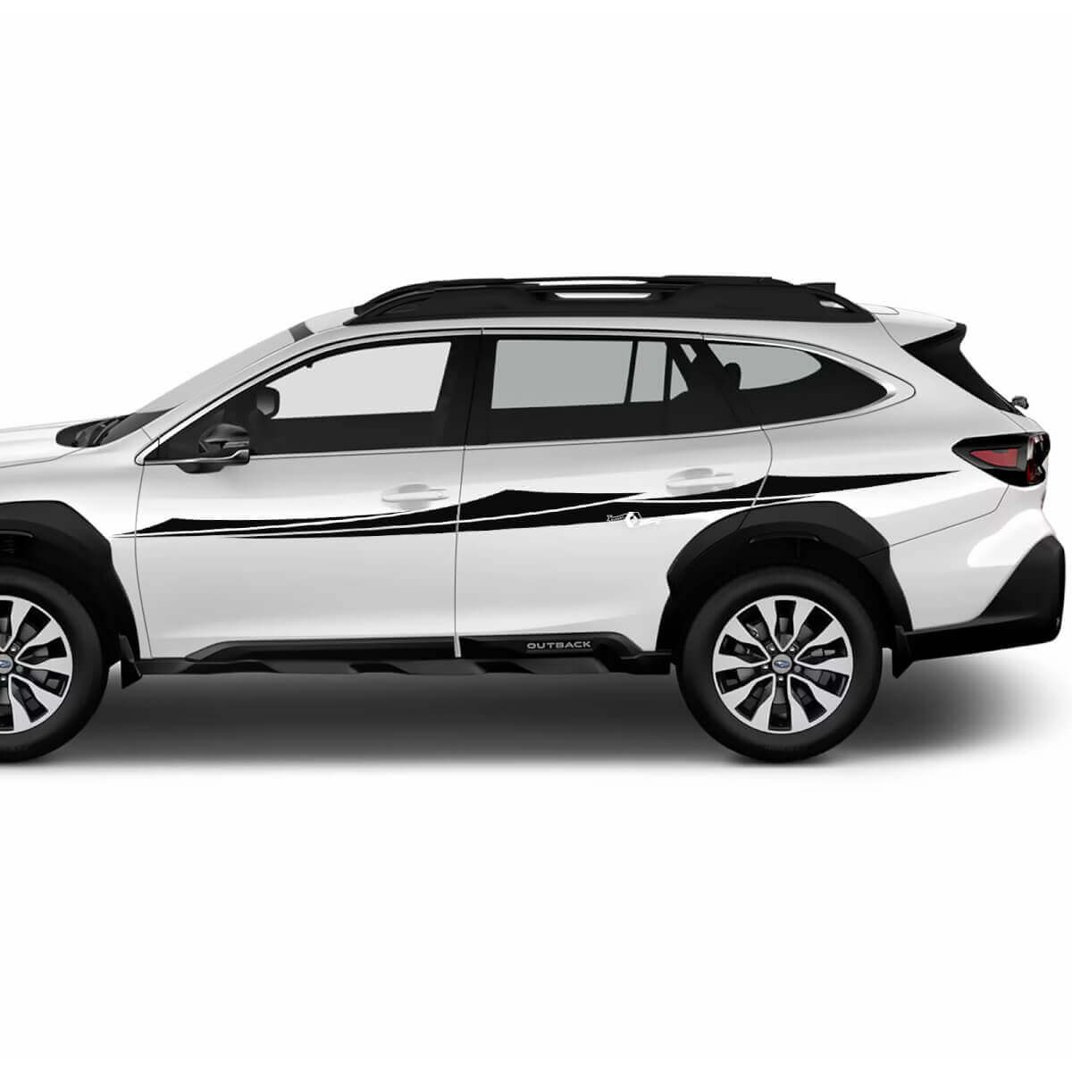 Porte laterali grafica di decalcomanie per adesivo in vinile tribale per Suba Outback 3

