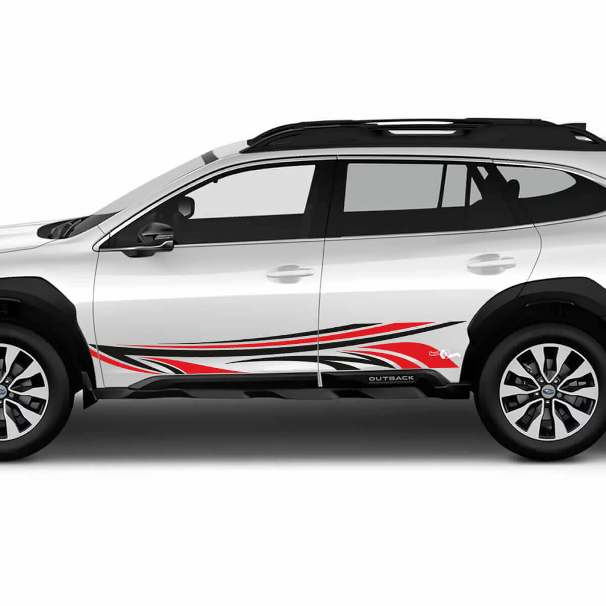 Kit Adesivo in Vinile con Strisce per Porte in Stile Tribale per Subaru Outback