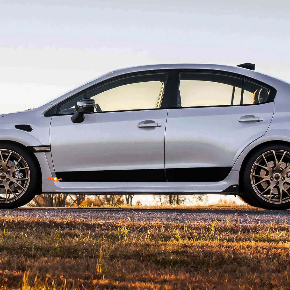 Kit di Adesivi Vinilici Strisce Accento per Porte per Subaru WRX