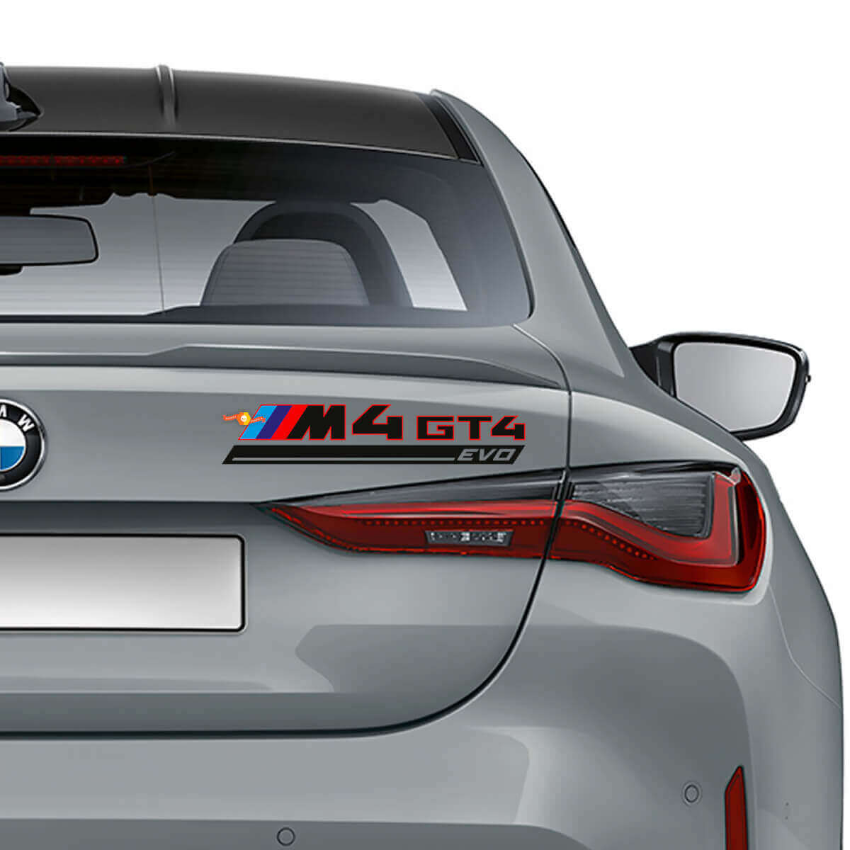 Adesivo in Vinile Stile M4 GT4 EVO per Bagagliaio Posteriore per BMW