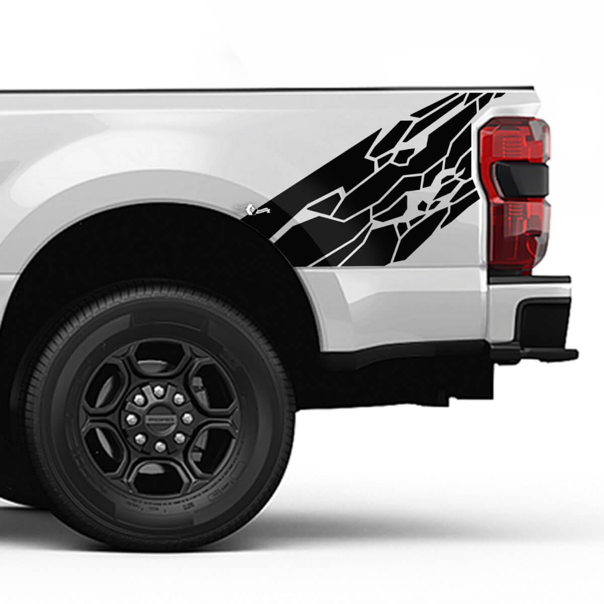 Ford F150 F250 F350 SPLASH GRUNGE STHIN STYLE DECAL KIT - MADULE SET SET SET LATURA LATURA
