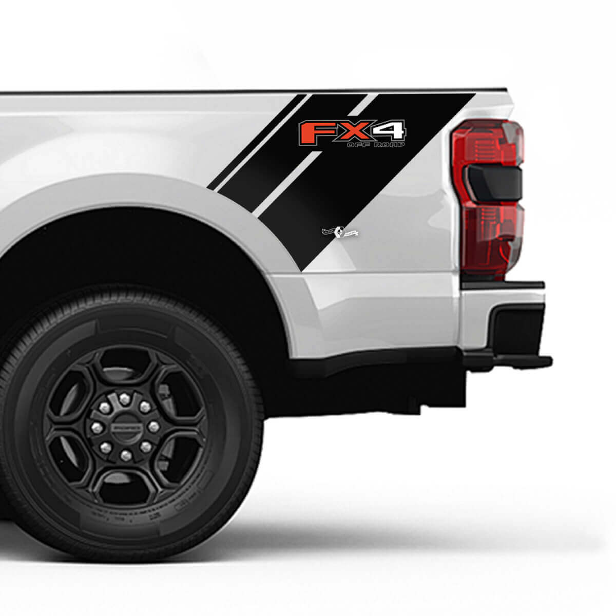 Ford FX4 BED Lide Stripes Decal Kit di decalcomania Indestimento in vinile Set di grafica laterale
