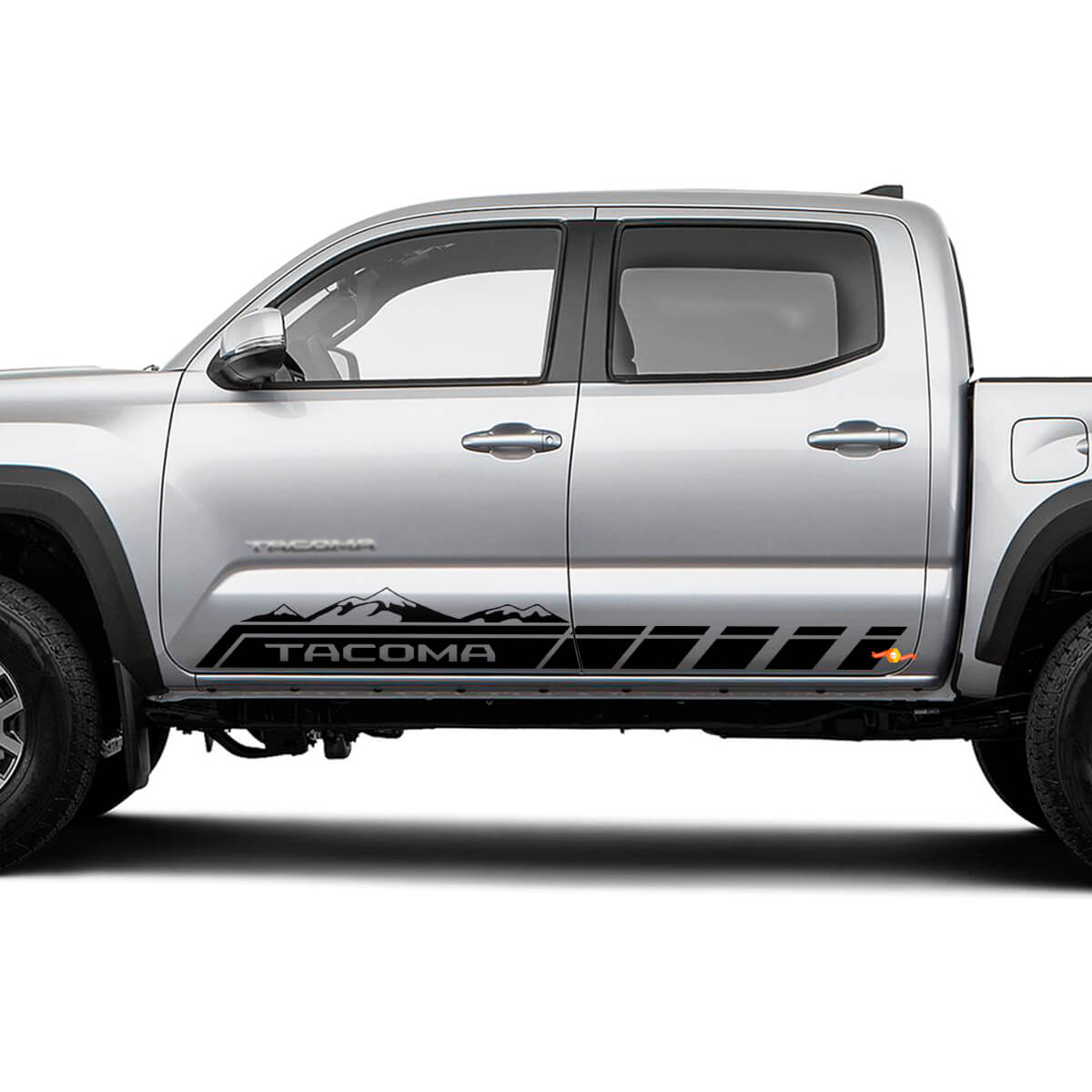 Testo personalizzato per le porte TRD Pro adesivo per decalcomanie in vinile per Toyota Tacoma Tundra + Handles TRD Decals
