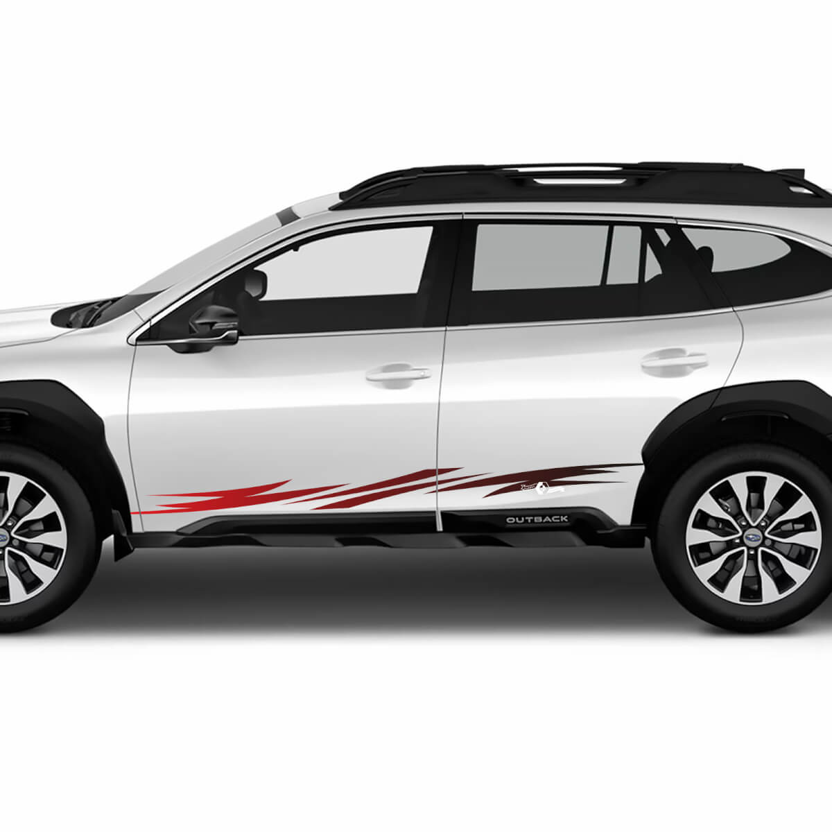 Stripes Stripes Gradiente Decal in vinile - Adesivo grafico sportivo Fit Suba Outback
