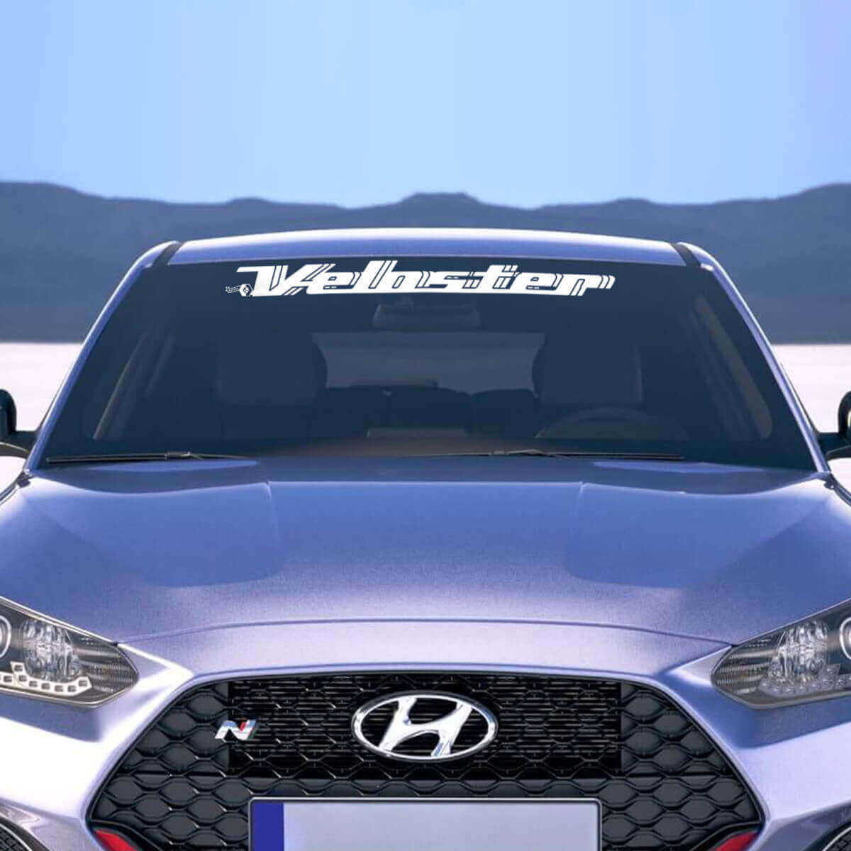 Adesivo Lettering Marchio Parabrezza per Hyundai Veloster