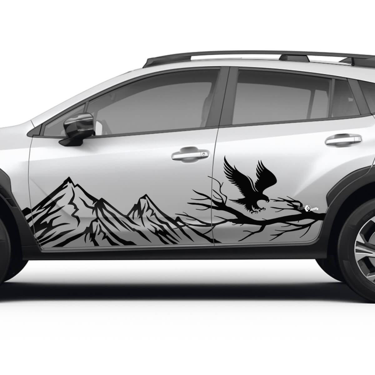Stripes Stripes Gradiente Decal in vinile - Adesivo grafico sportivo Fit Suba Outback
