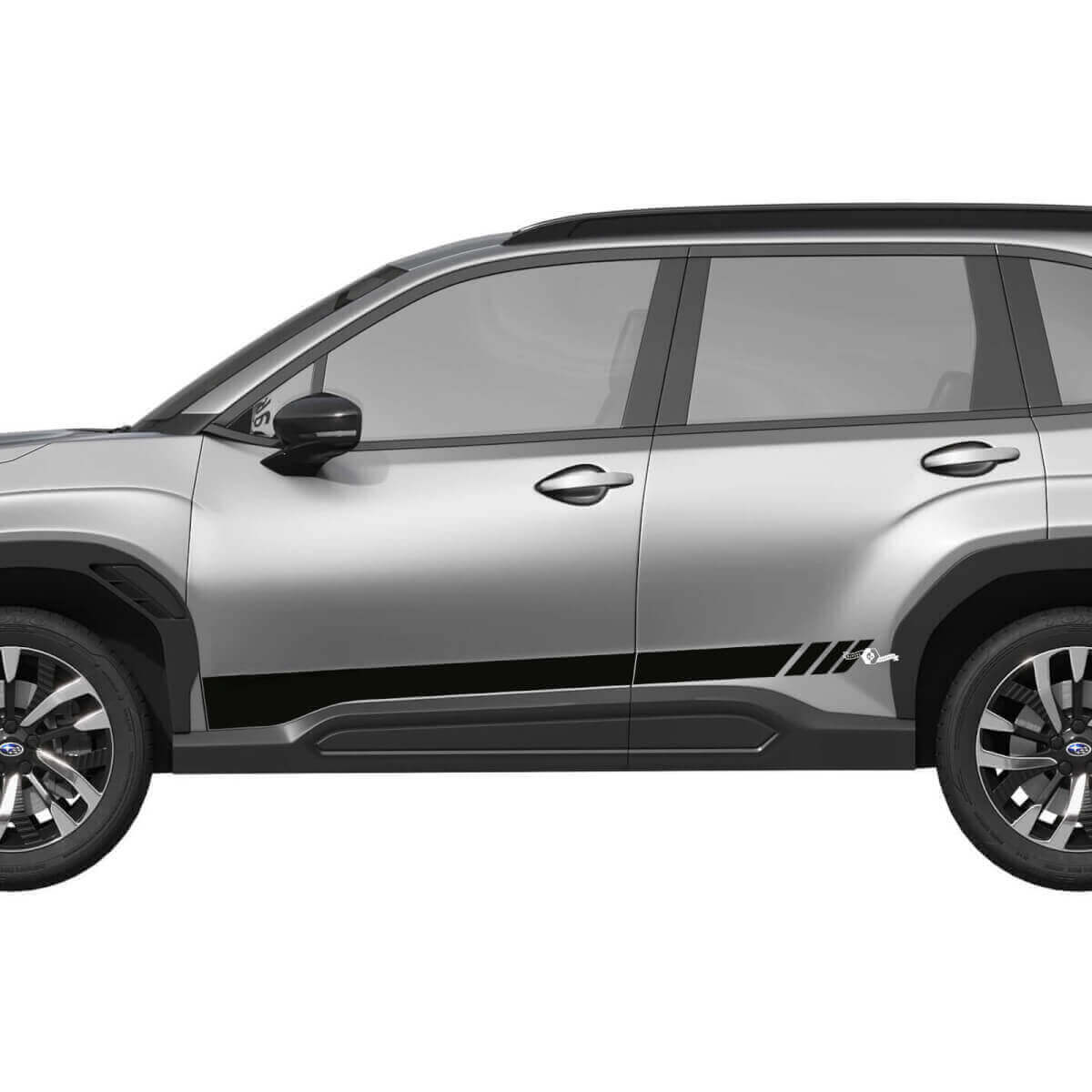 Kit di Decalcomanie in Vinile a Strisce Decorate con Strobo per Porta Subaru Forester