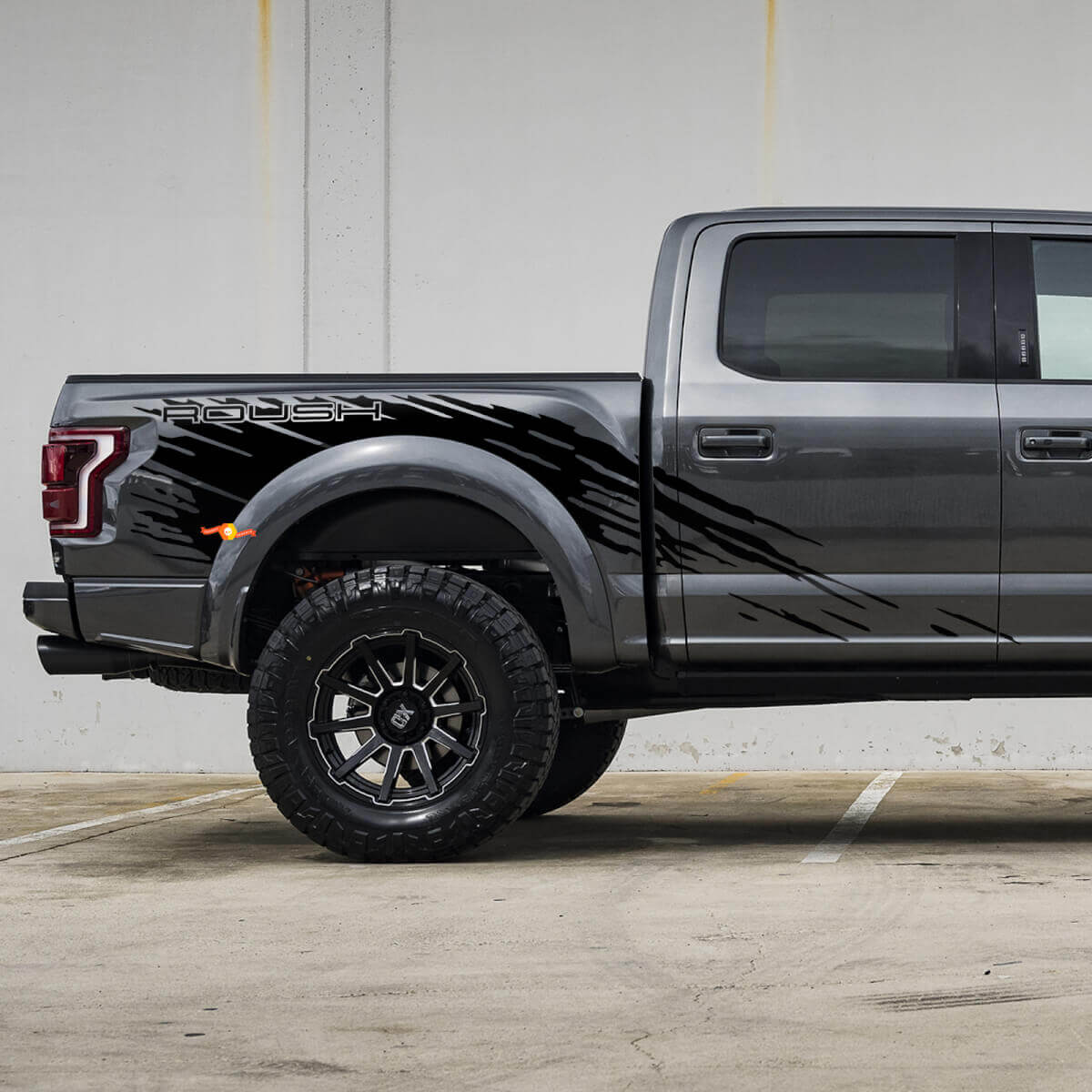 Adesivo grafico laterale per parafango adatto a Musclecar truck power truck Roush Package 2
