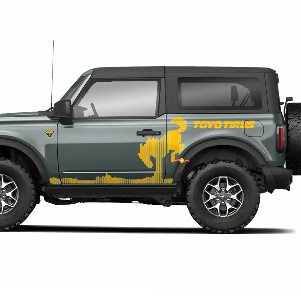 Bronco Badlands Hood e Side Decal Vinil Stripe per Ford Bronco
