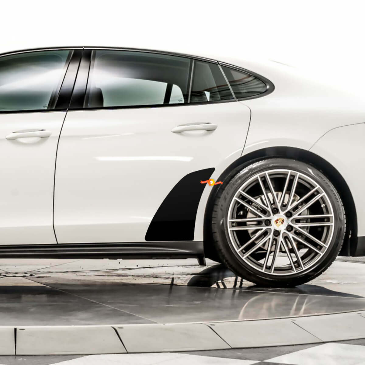 Decali di guardia rocciosa del parafango posteriori per la protezione della pietra adesivi di sostituzione della pellicola Porsche Panamera
