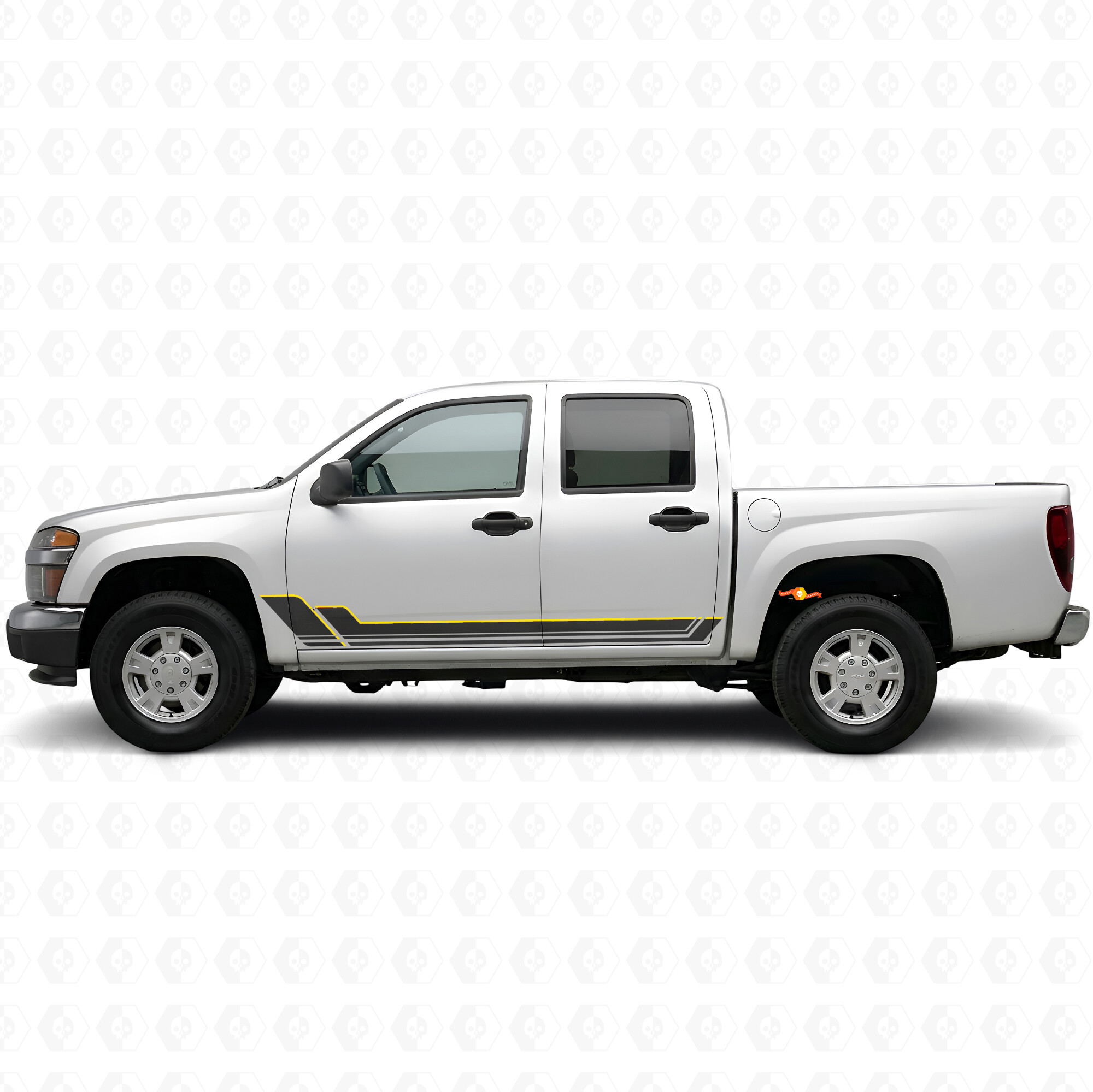 Strisce in vinile a contorno angolare per porta e pannello sottoporta per Chevrolet Colorado 1ª Gen 2004-2012