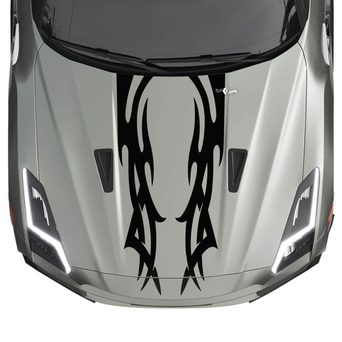 Kit decalcomanie per la decalcomania di strisce di grafica tribale per cofano per Nissan GT-R
