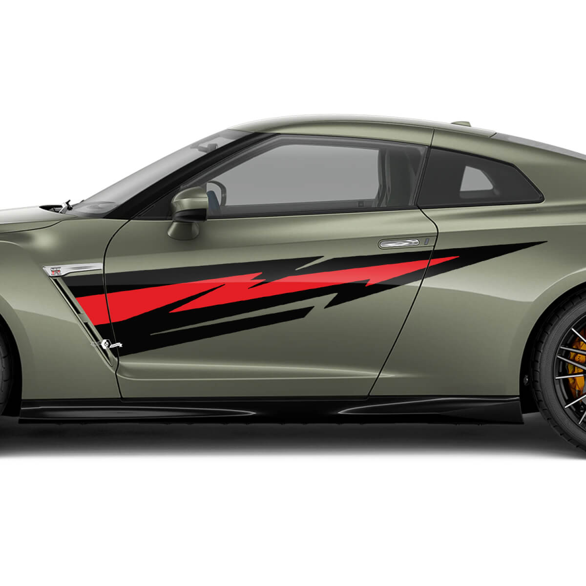 Kit di decalcomania grafica delle porte laterali per Nissan GT-R 3
