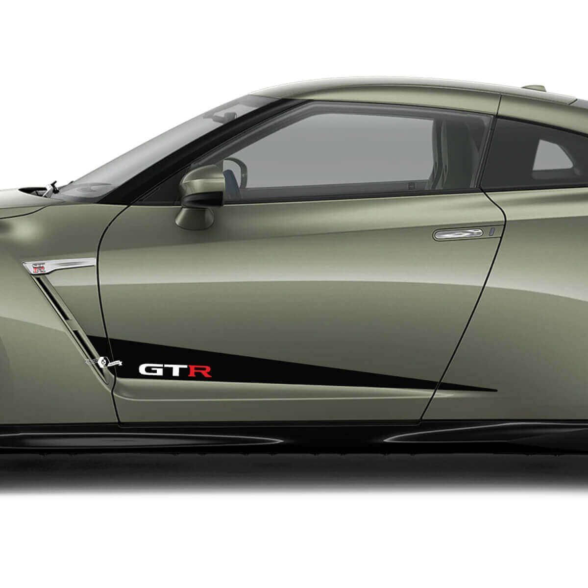 Adesivo laterale in vinile a strisce geometriche GT-R per Nissan GT-R
