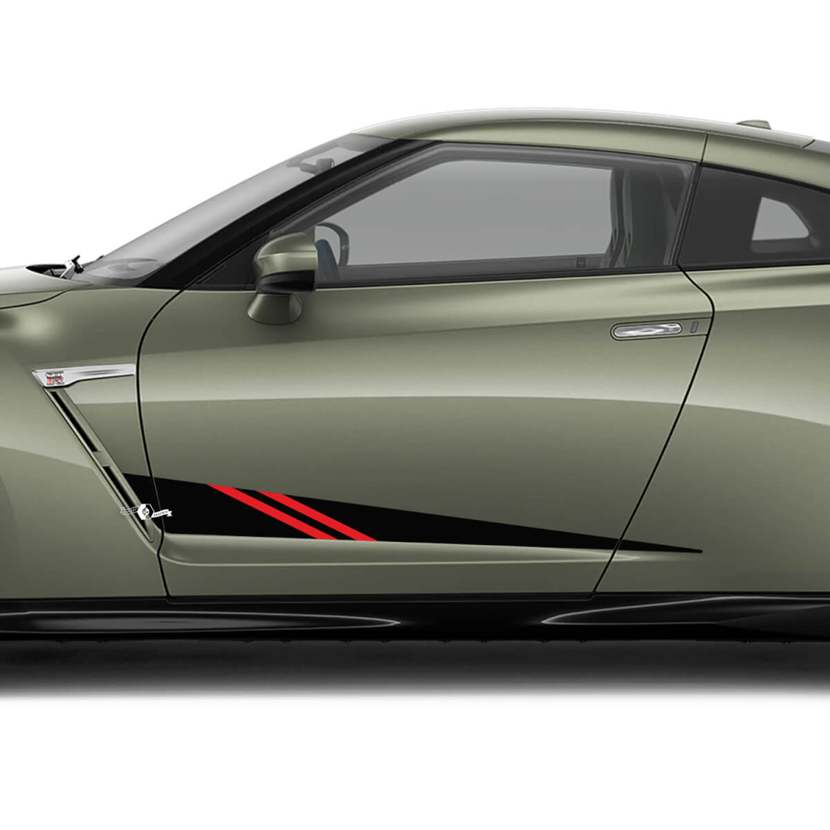 Kit di decalcomanie hash per hash a porte laterali 2x per Nissan GT-R
