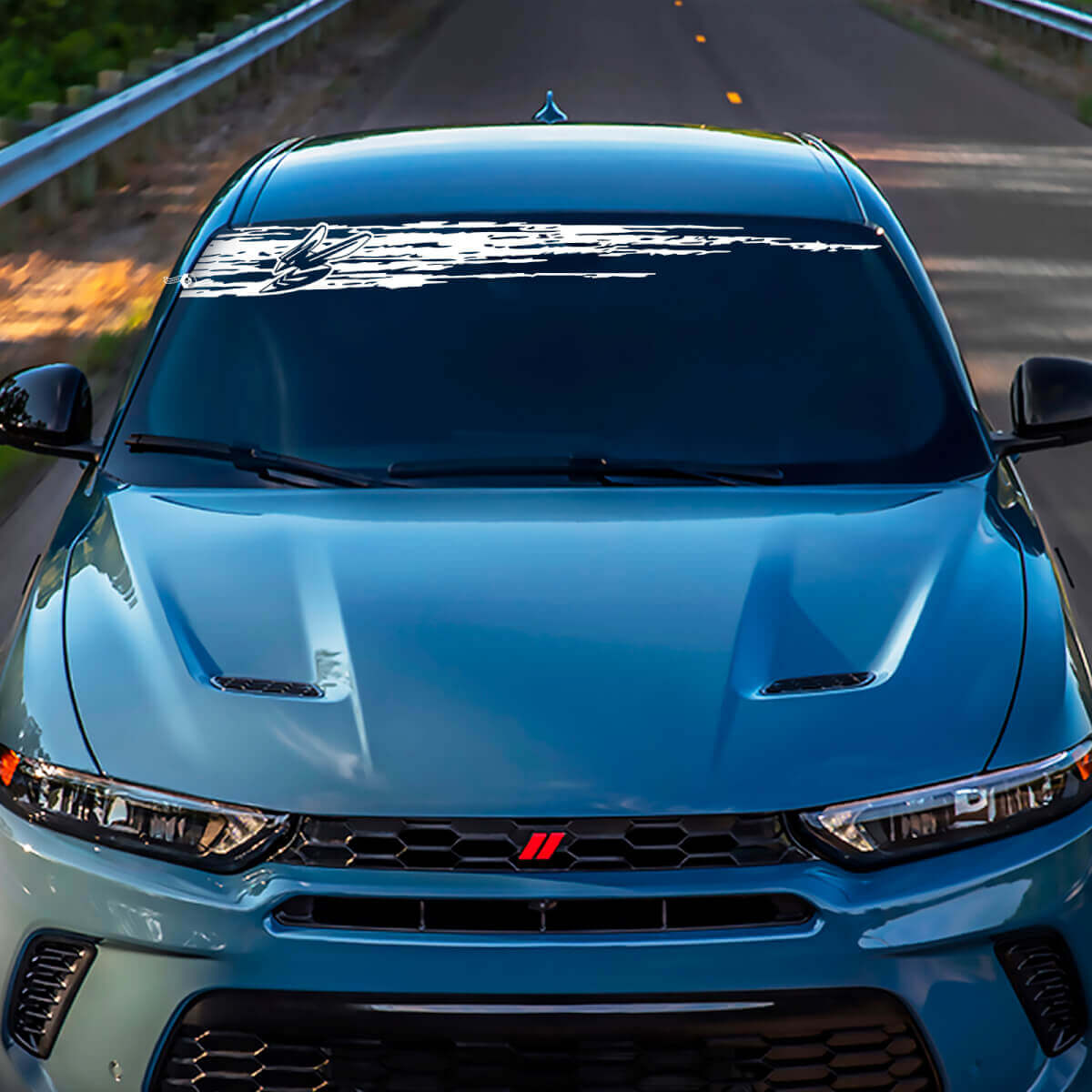 Parabrezza del banner decalcatore adesivo grafico in vinile adatto a schivare
