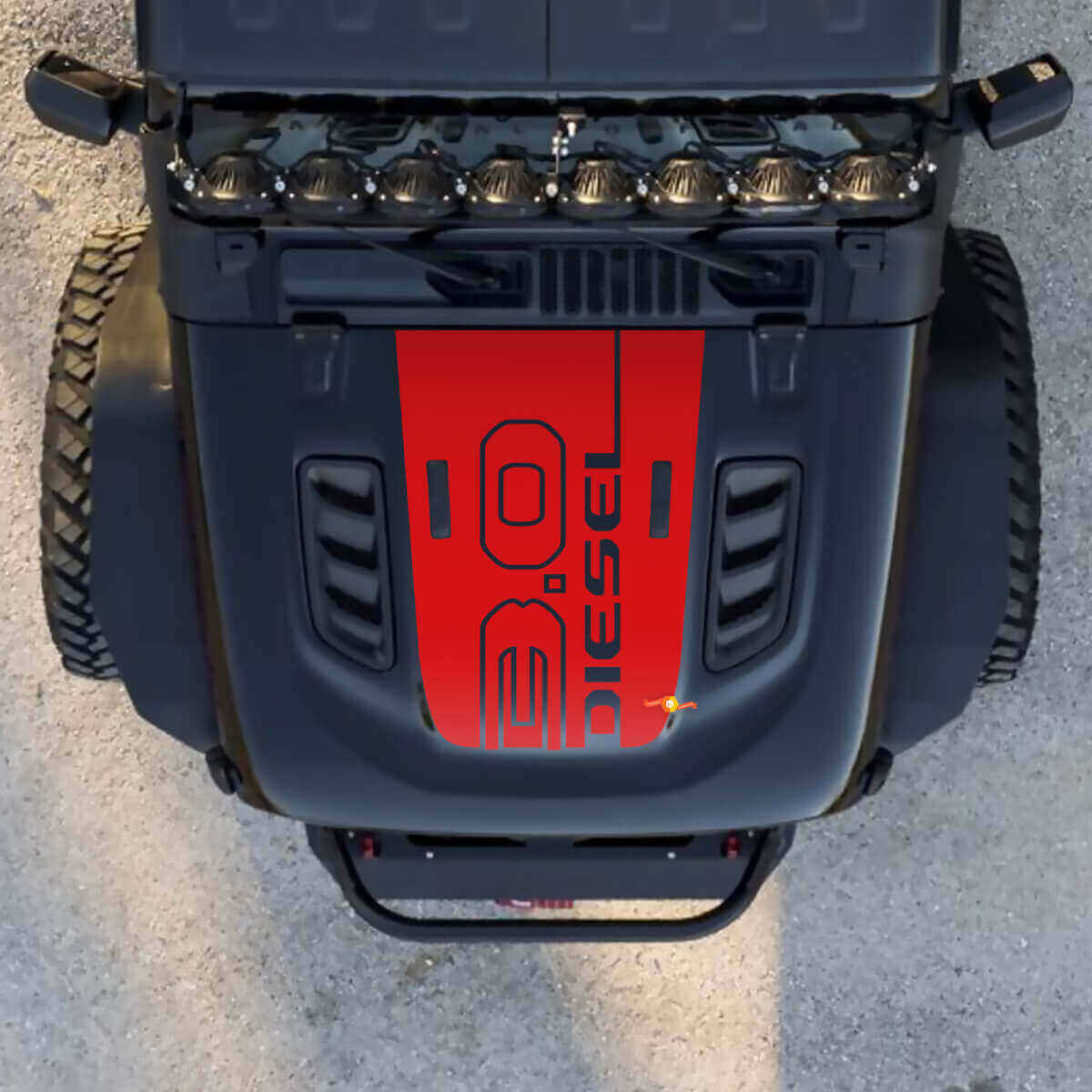 Hood 3.0 Diesel Jeep Graphic Vinil Decal Adesivo
