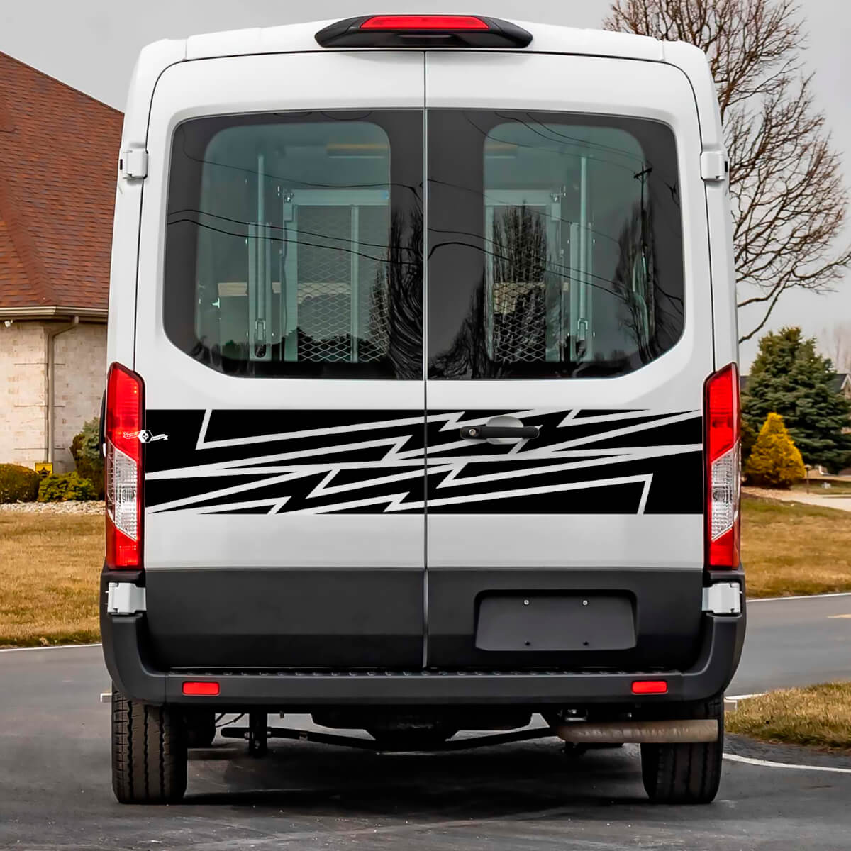 Ford Transit Porte posteriori grafica Adesivo per decalcomanie in vinile 2
