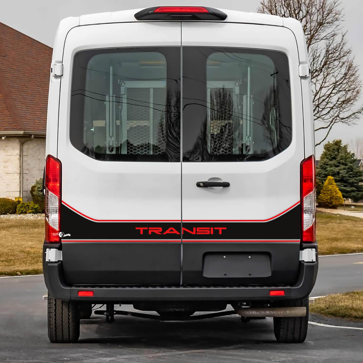 Ford Transit Porte posteriori grafica Adesivo per decalcomanie in vinile 4
