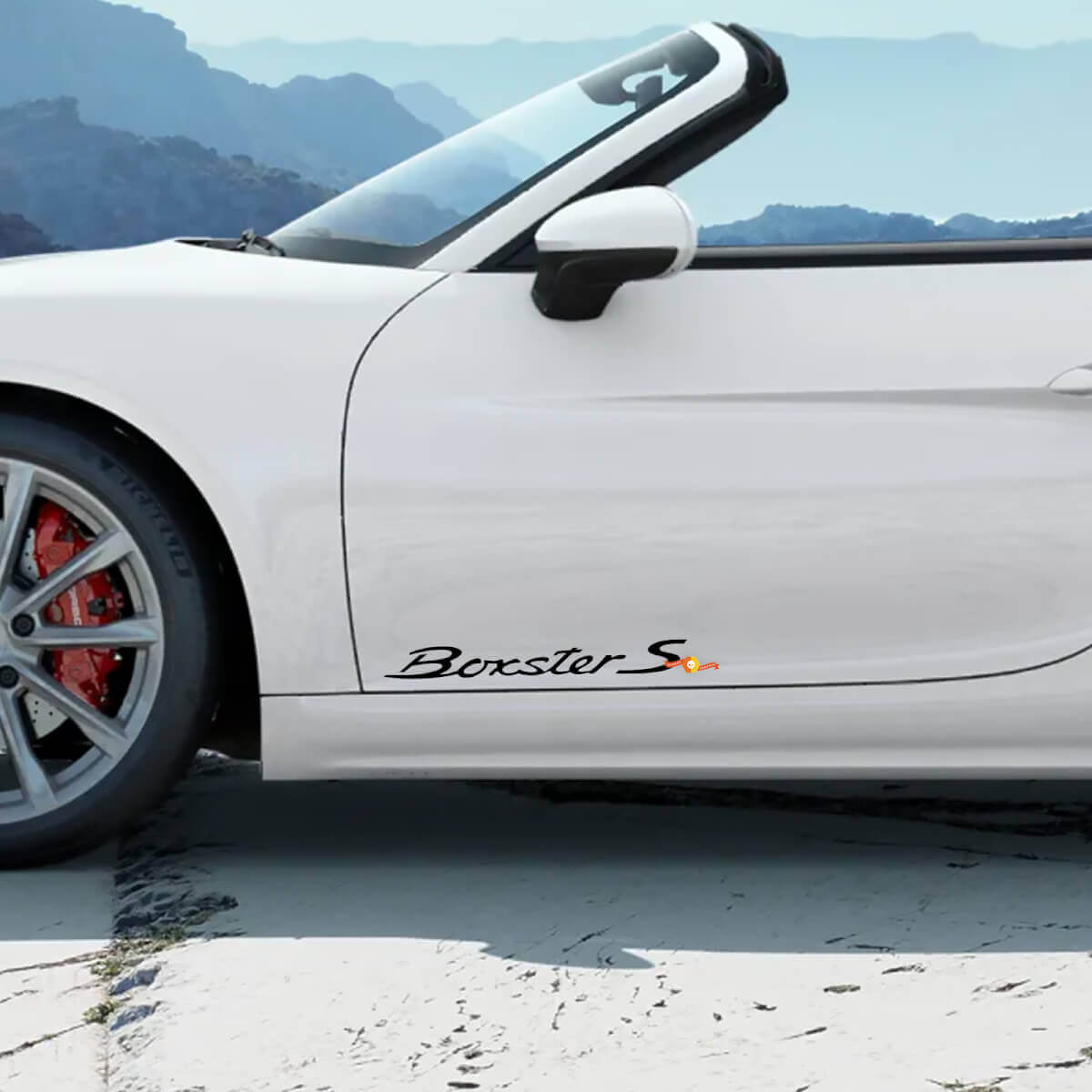 Adesivo Porsche Adesivo Porsche Coppia Adesivo per decalcomanie laterale delle porte Porsche
