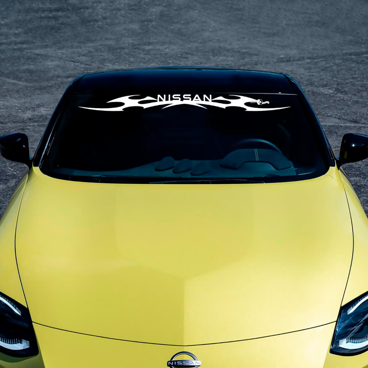 Adesivo per decalcomanie a strisce fiamme del parabrezza Z per Nissan Z Sport 2
