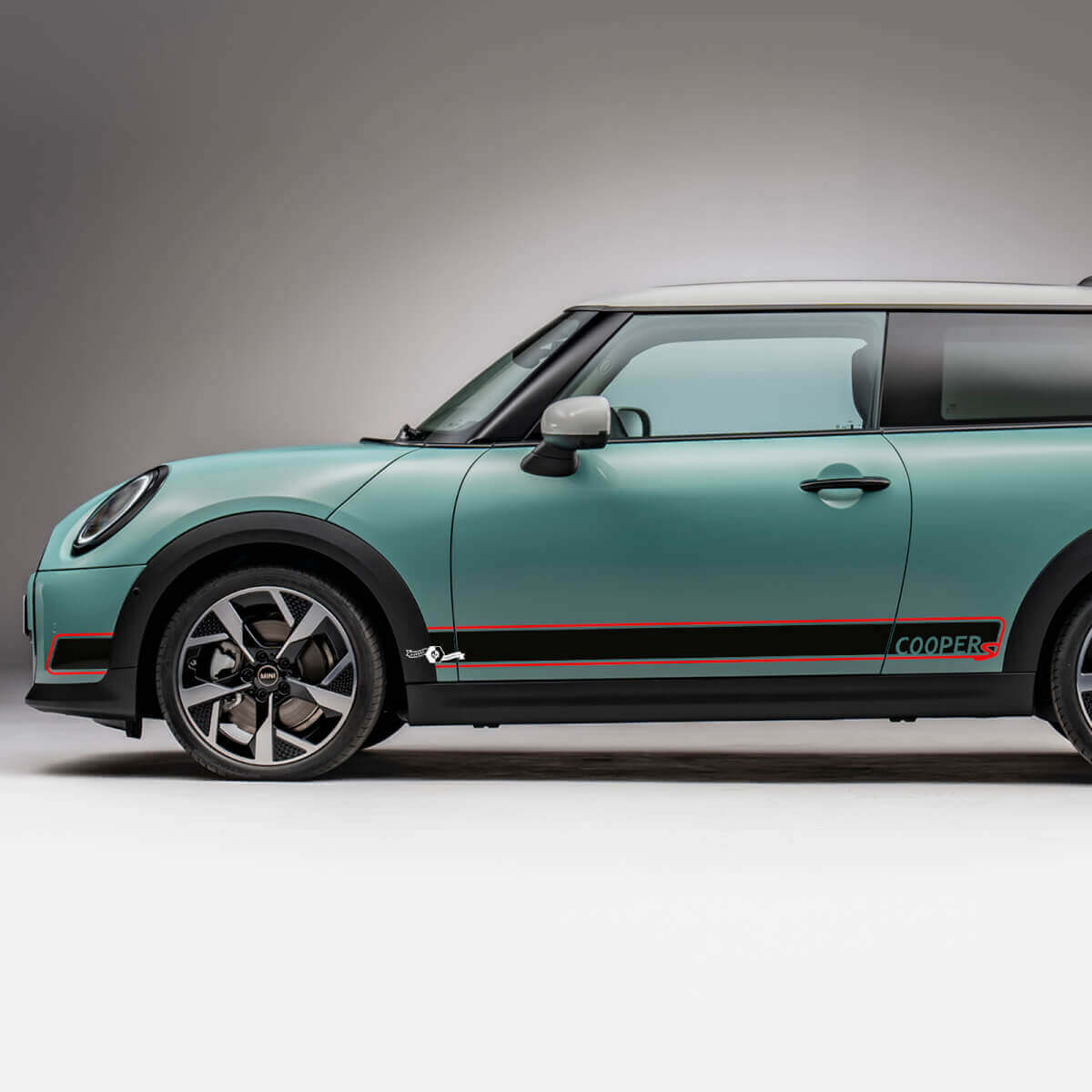 Adesivo Grafico Strisce Logo Side Racing per Mini Cooper S