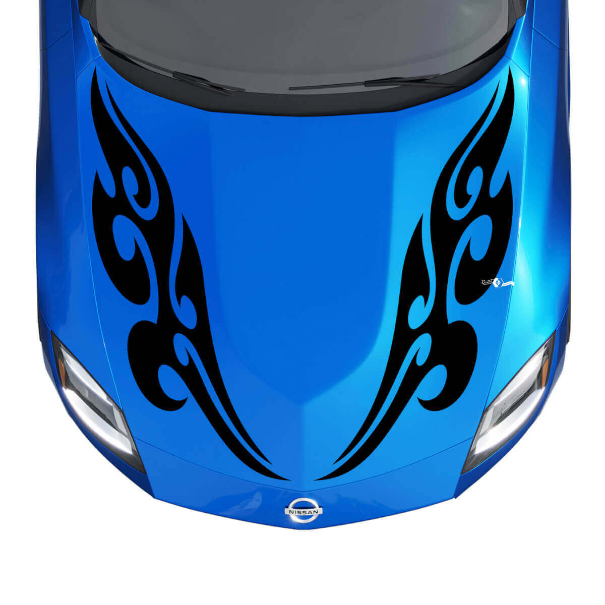 Kit decal adesivi Tribal Flames strisce cofano per Nissan Z Sport