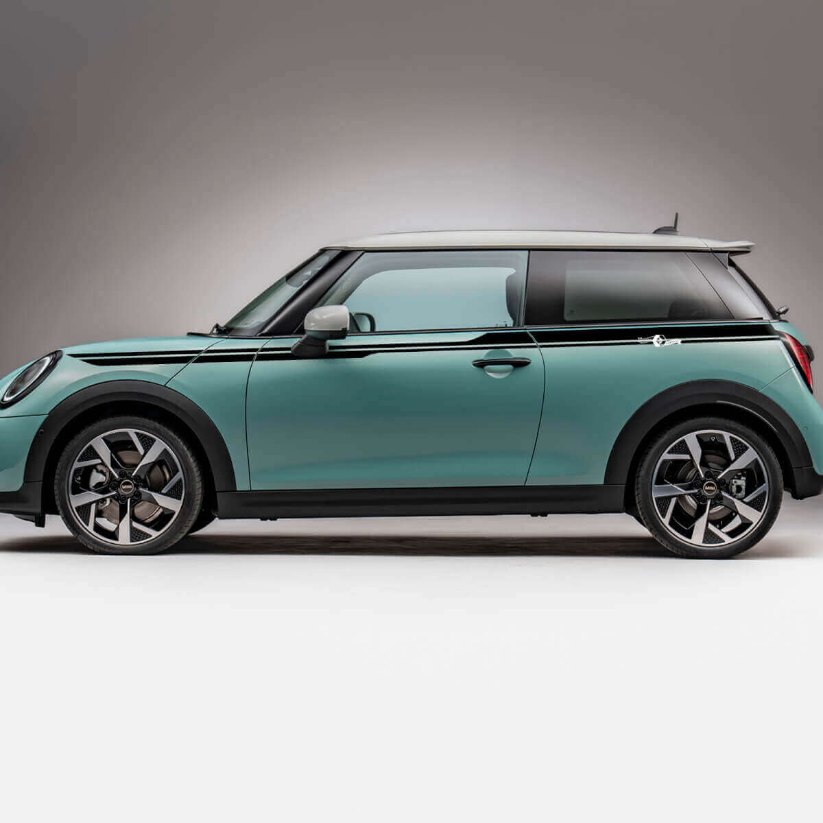 Adesivo Grafica Strisce Laterali da Corsa 2 per Mini Cooper S