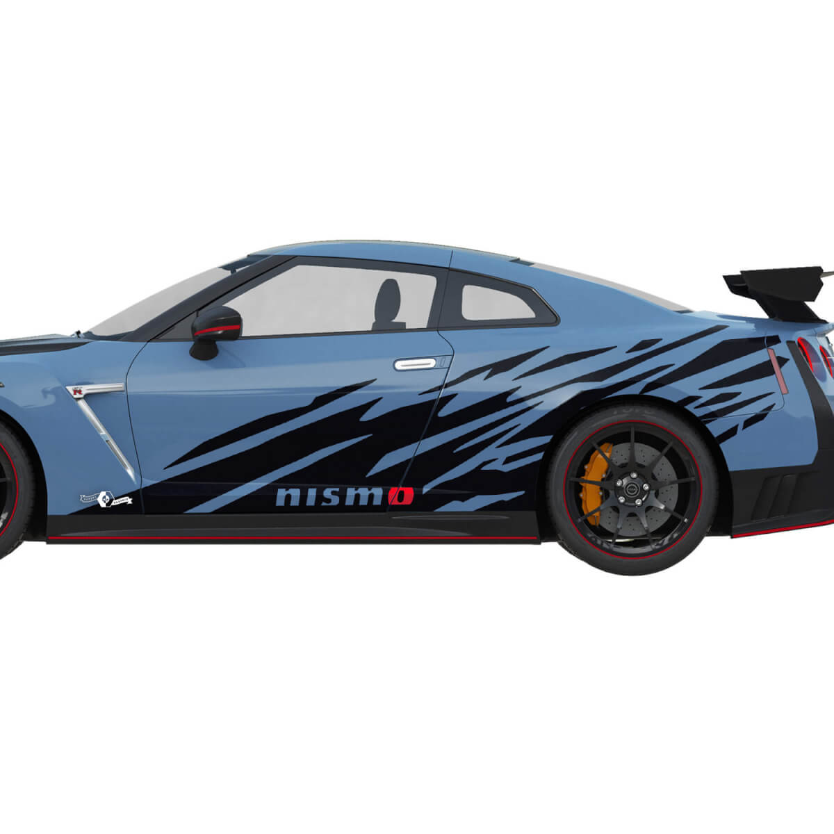 Kit di decalcomania di linea a strisce nismo 2x laterale per Nissan GT-R
