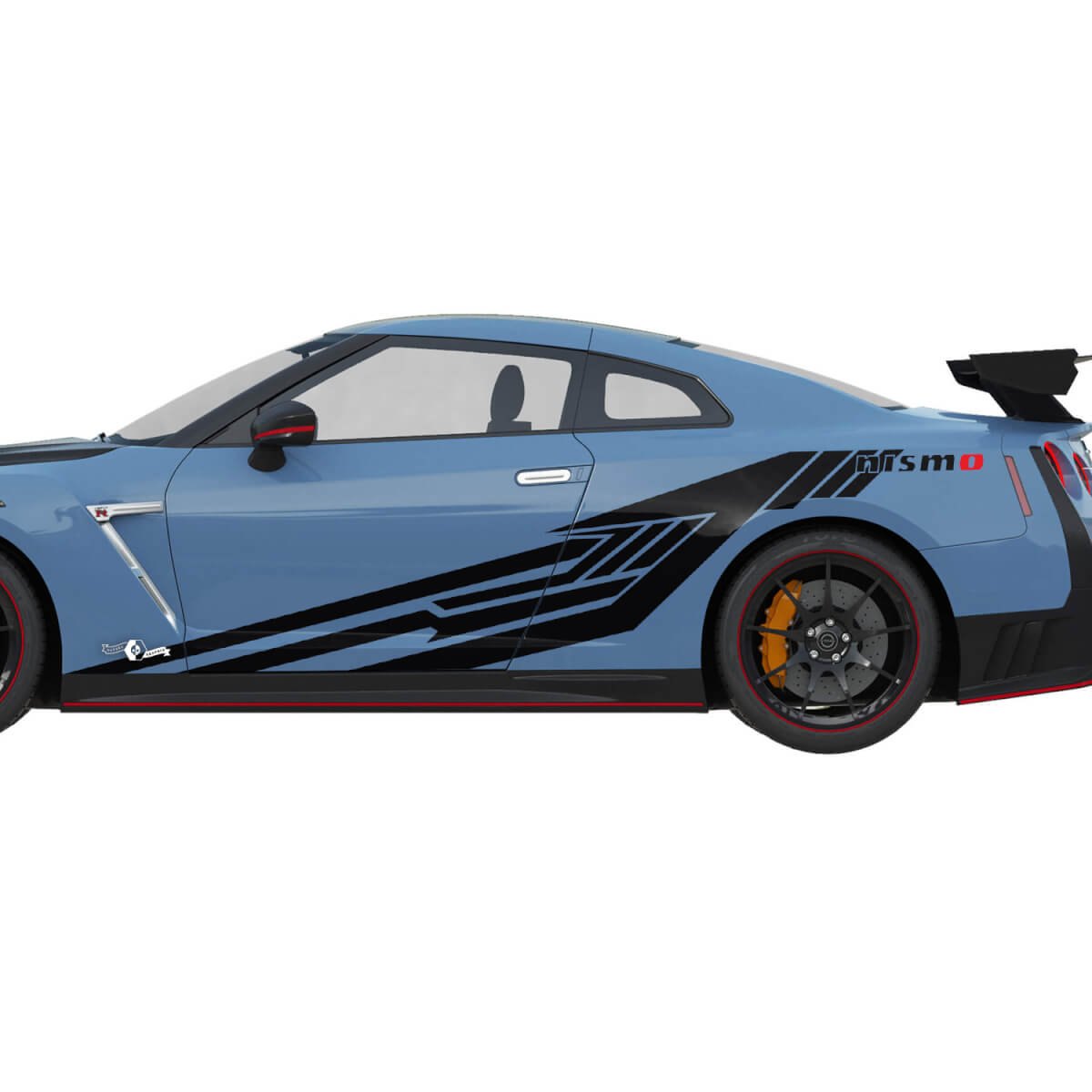 Kit di decalcomanie per la linea di strisce Nismo Side Graphics per Nissan GT-R
