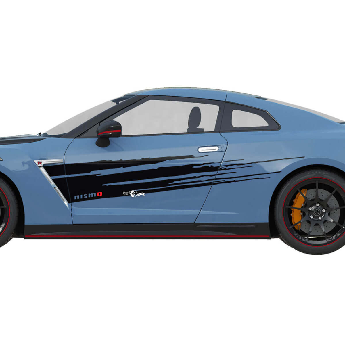 Kit di decalcomanie in stile nismo in difficoltà in difficoltà per Nissan GT-R
