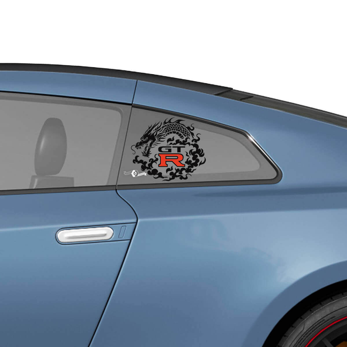 Finestra posteriore laterale in stile NISMO DECALS CONSIDERS BIT per Nissan GT-R

