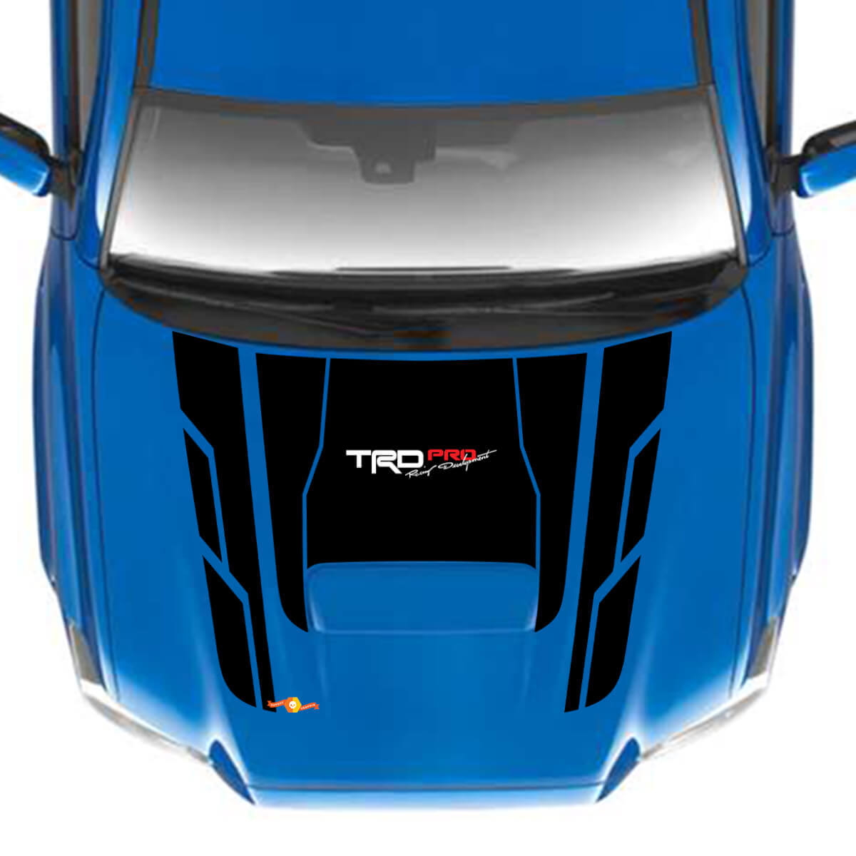 Adesivo in vinile con blocchi geometrici TRD PRO per cofano Toyota Tacoma
