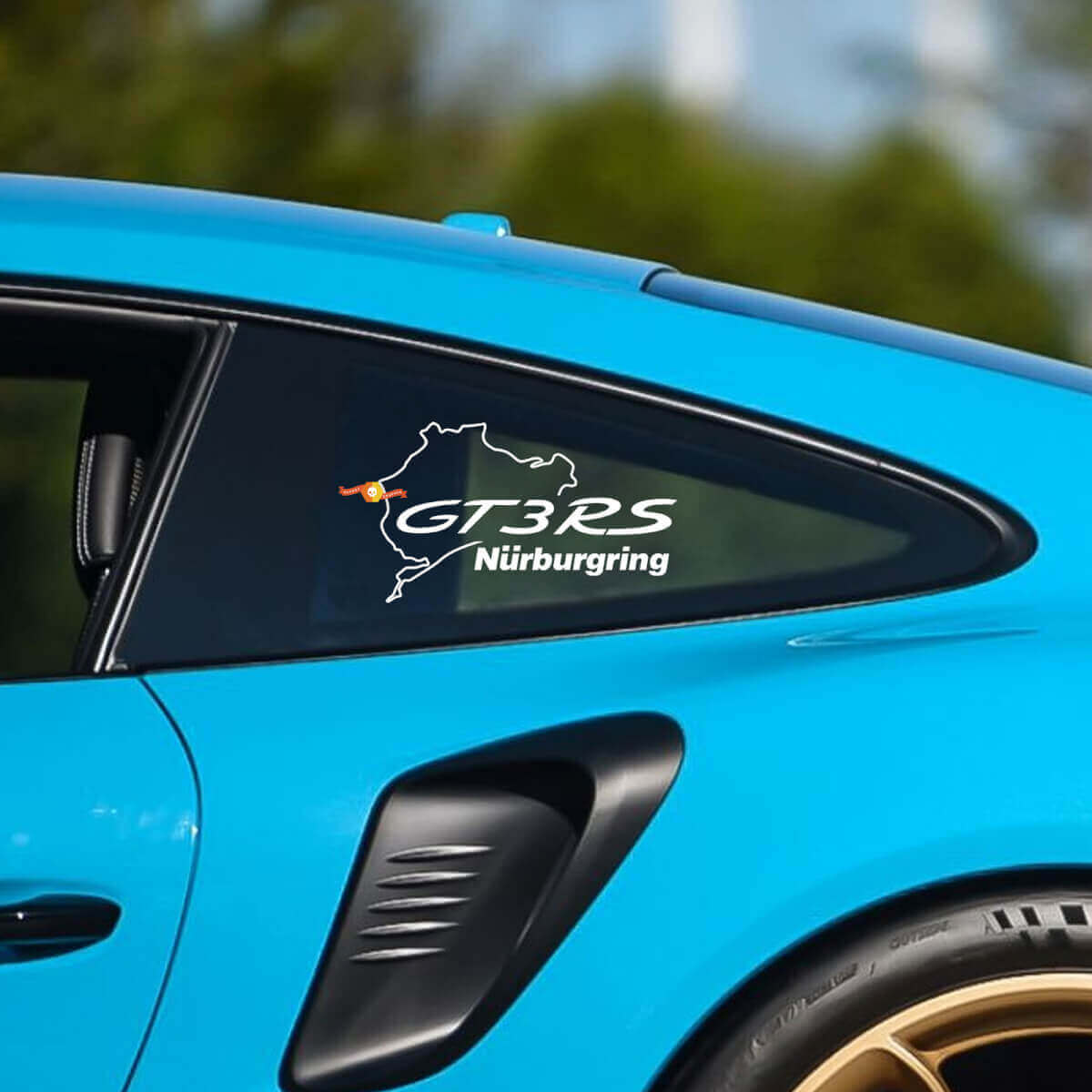 Adesivo in vinile per finestrino laterale quartino GT3 RS Nürburgring per Porsche 911 GT3 RS