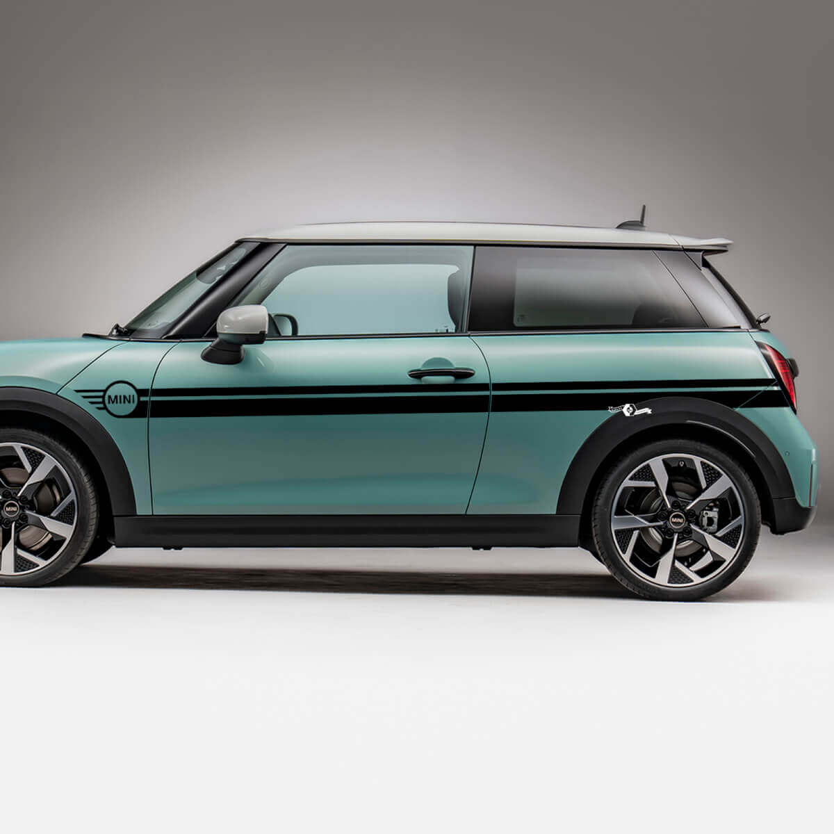 Side Mini Doors Racing Stripes Decal grafico per Mini Cooper S
