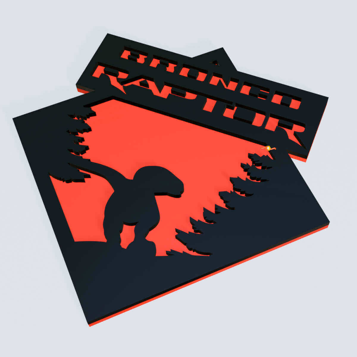 BRONCO PAPTOR EDITION BADGI FENDER EMBLEGGIO EMBLICE 3D
