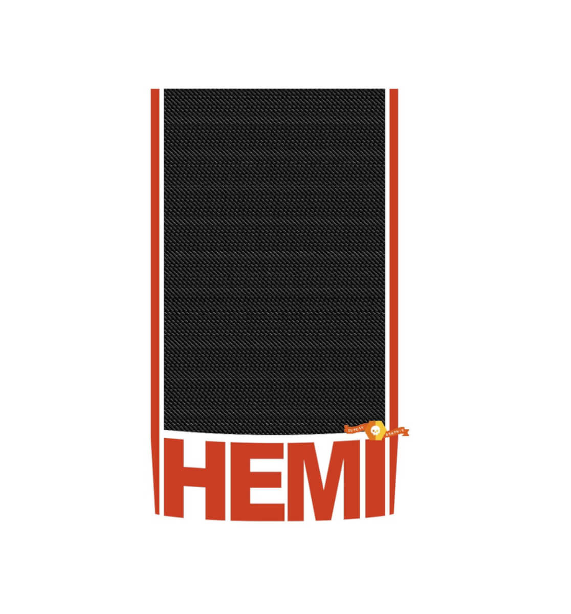 Adesivo per decalcomania a strisce per corse in vinile di carbonio Hemi per Dodge Durango
