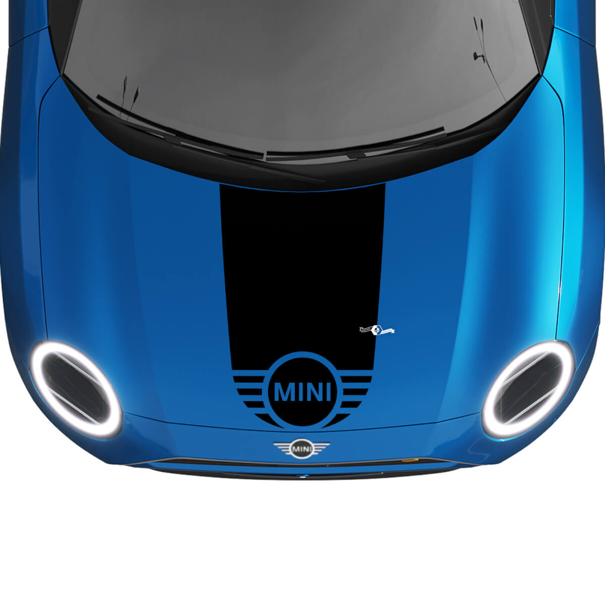 Mini Hood Racing Central Stripe Rally Decal Graphics Adesivo per Mini Cooper
