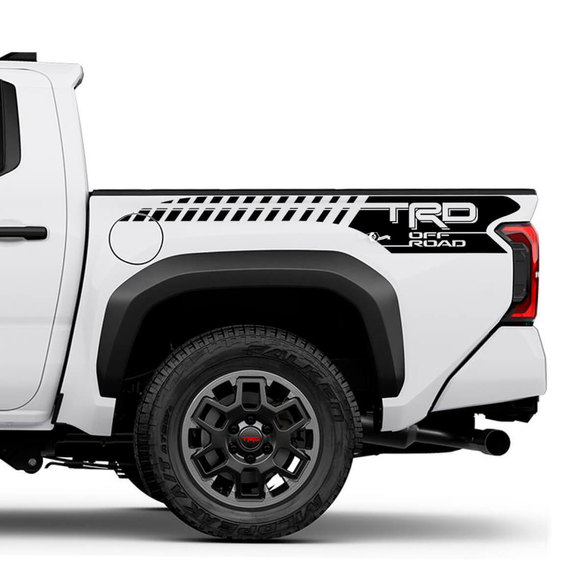 Adesivo Vinile a Strisce Stroboscopiche TRD Off-Road per Fianco Letto Toyota Tacoma