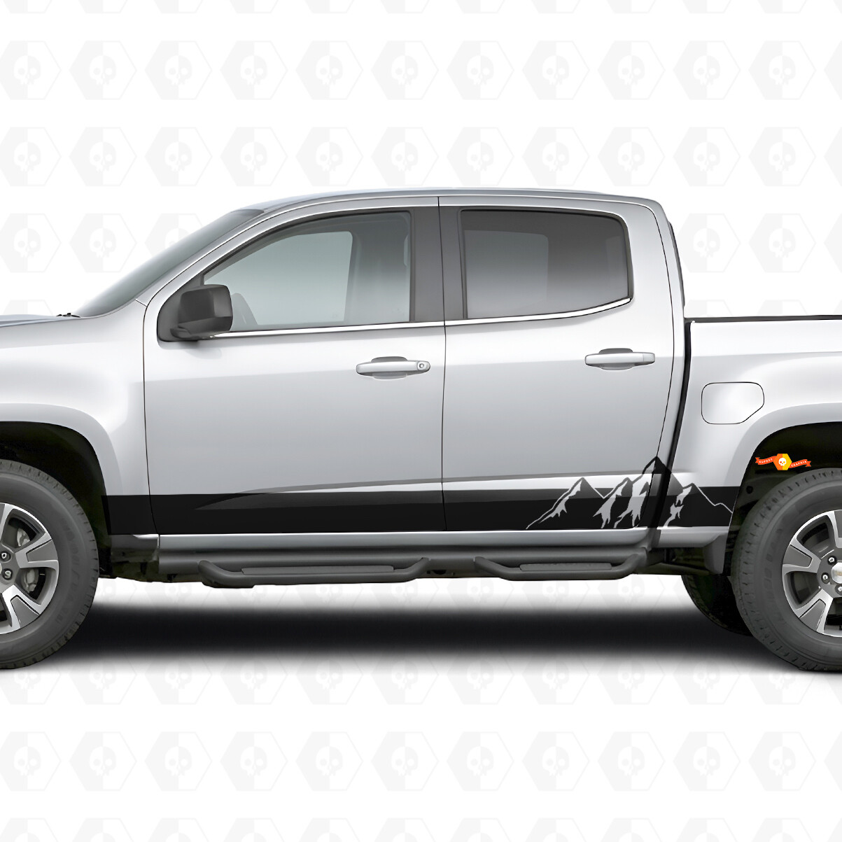 Strisce in vinile Alpine Ridge per portiere e pannello sottoporta per Chevrolet Colorado 2ª Gen 2015-2022