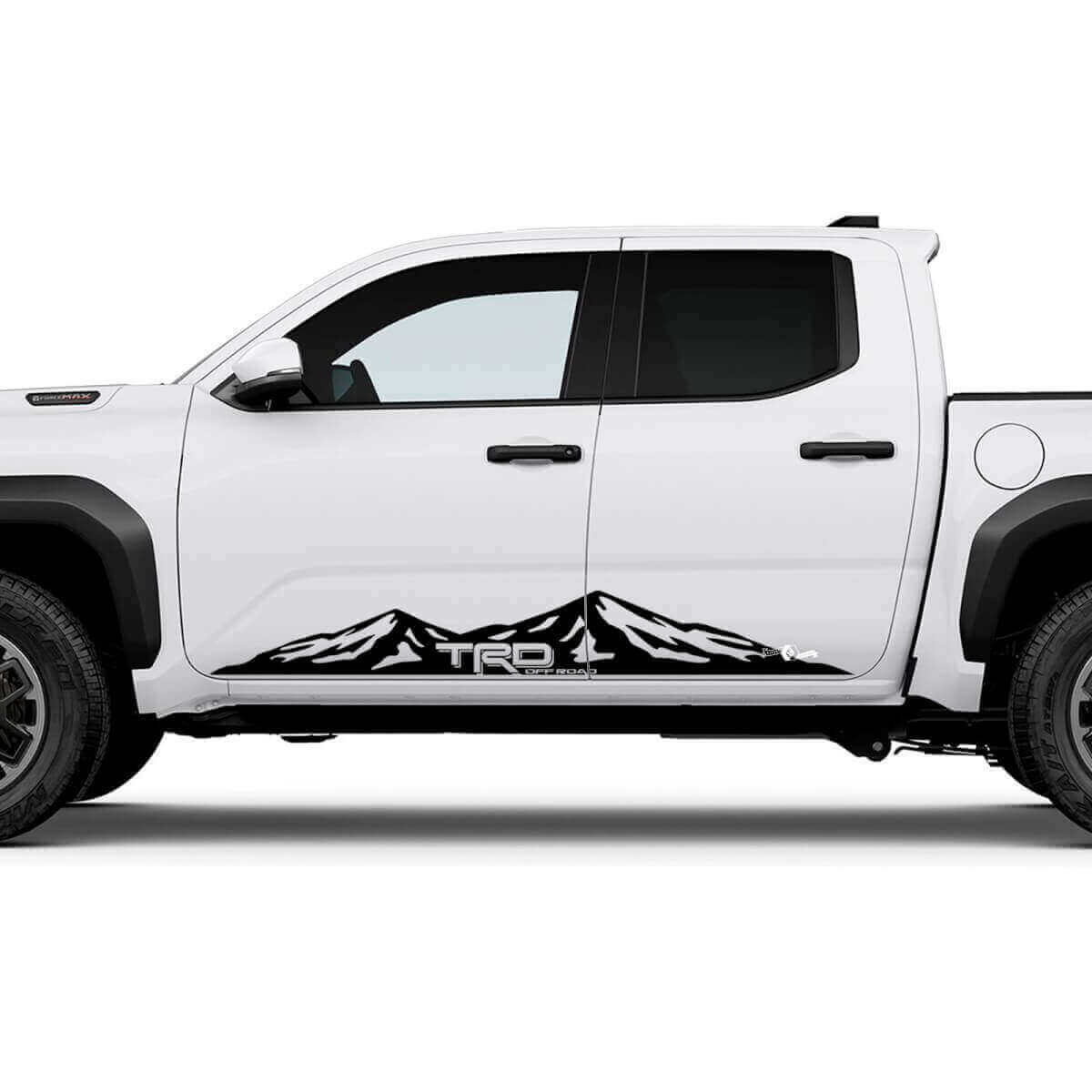 Adesivi Decalcomanie Fianchi Laterali TRD Off Road Montagne 2 per Toyota Tacoma