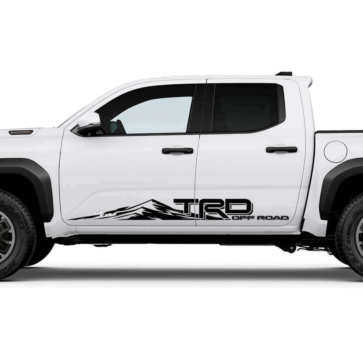Adesivi Decalcomanie per Minigonne Laterali TRD Off Road Side Mountains 3 per Toyota Tacoma