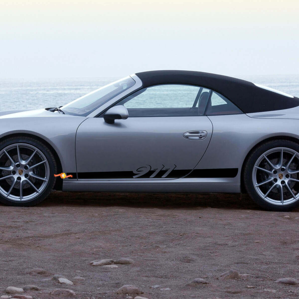 Adesivo per decalcomanie del kit a strisce 911 laterale per Porsche 911

