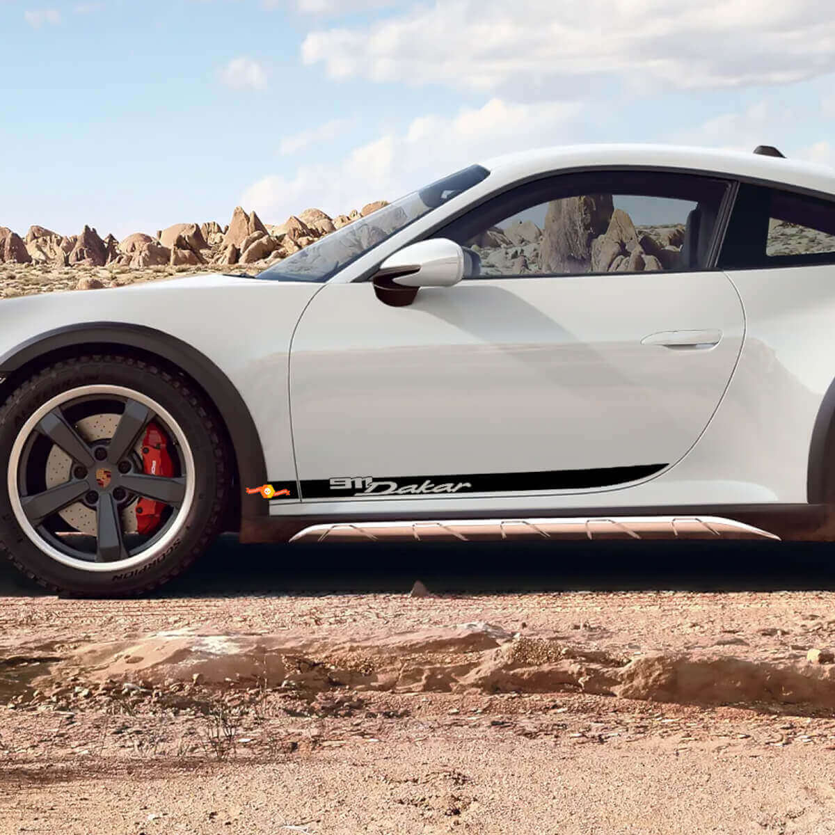 Side 911 Dakar Doors Stripes Kit Decal Adesivo per Porsche 911 Dakar
