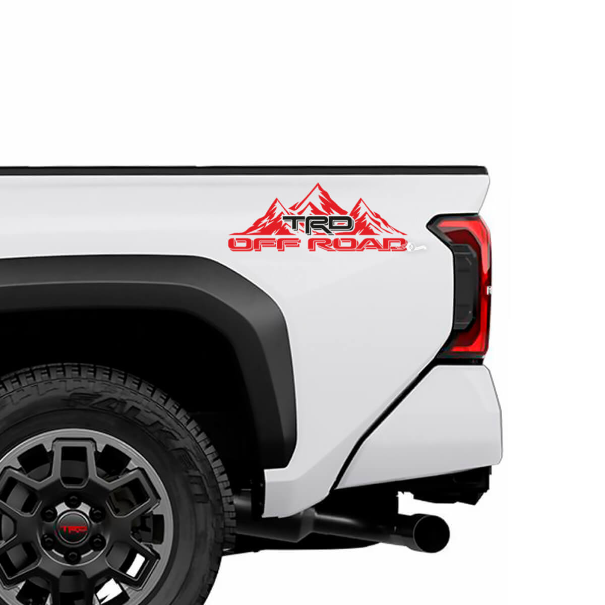 Adesivi Laterali Stile Fuoristrada TRD per Cassone Toyota Tacoma 4ª Generazione